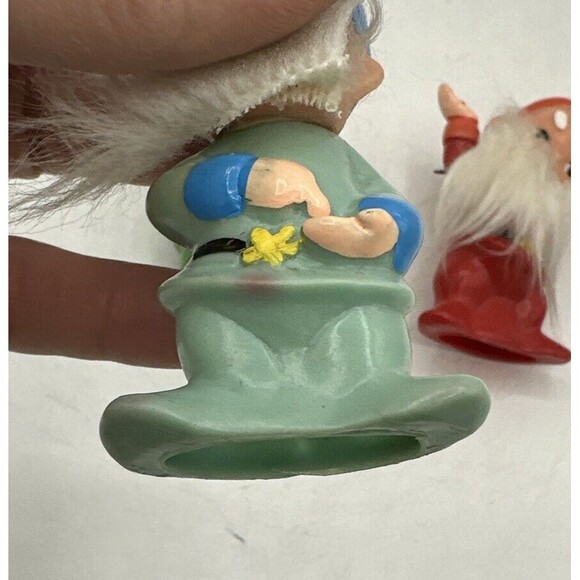 Vintage Elf Dwarf Ornaments Figures Christmas Decor Figurines 3” RARE - Picture 13 of 15